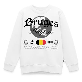 Brügge Belgien Streetwear Reise Souvenir - Kinder Premium Organic Sweatshirt - Weiß - Vorne - AI Model Kid Male (0cm)