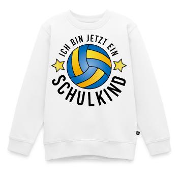 Ich bin jetzt ein Schulkind Handball Einschulung - Kinder Premium Organic Sweatshirt - Weiß - Vorne - AI Model Kid Male (0cm)