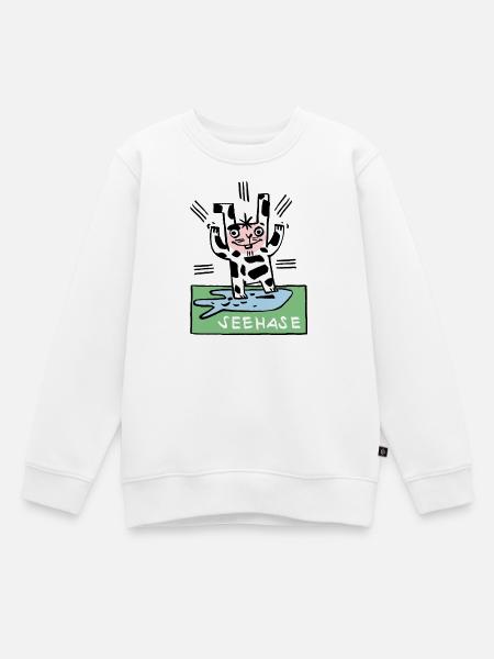 Seehase - Kinder Premium Organic Sweatshirt - Weiß
