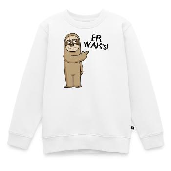 Er wars - Er war´s - Kinder Premium Organic Sweatshirt - Weiß - Vorne - AI Model Kid Male (0cm)