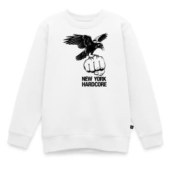 NYC Hardcore Adler Design - Kinder Premium Organic Sweatshirt - Weiß - Vorne - AI Model Kid Male (0cm)