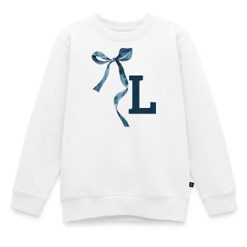 Monogramm l Geschenkidee - Kinder Premium Organic Sweatshirt - Weiß - Vorne - AI Model Kid Male (0cm)