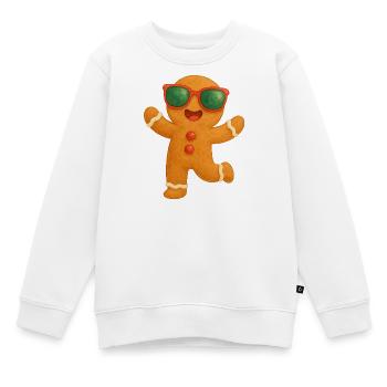Lunettes de soleil Pain d’épices Fun - Sweat Premium enfant bio - blanc - Devant - AI Model Kid Male (0cm)