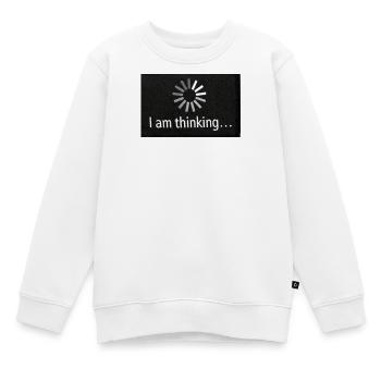 Pause pour la réflexion : roue solaire - Sweat Premium enfant bio - blanc - Devant - AI Model Kid Male (0cm)