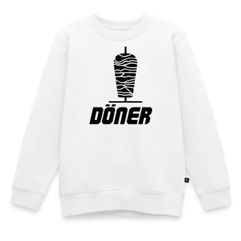 Döner Kebab - Kinder Premium Organic Sweatshirt - Weiß - Vorne - AI Model Kid Male (0cm)