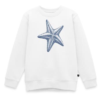 Décoration nautique vintage de l’océan Océan Étoile de mer - Sweat Premium enfant bio - blanc - Devant - AI Model Kid Male (0cm)