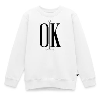 Conception floue – l’image manque - Sweat Premium enfant bio - blanc - Devant - AI Model Kid Male (0cm)
