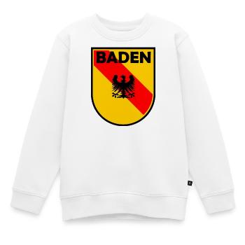 Baden Wappen Schild mit Adler - Kinder Premium Organic Sweatshirt - Weiß - Vorne - AI Model Kid Male (0cm)