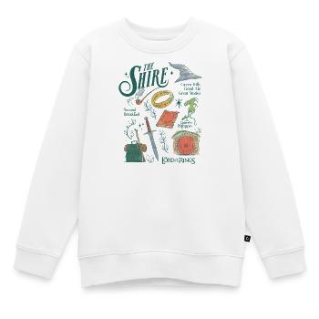 Le Seigneur Des Anneaux Essentiels Collage Comté - Sweat Premium enfant bio - blanc - Devant - AI Model Kid Male (0cm)