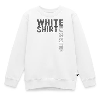 Weißes Shirt Black Edition - Kinder Premium Organic Sweatshirt - Weiß - Vorne - AI Model Kid Male (0cm)