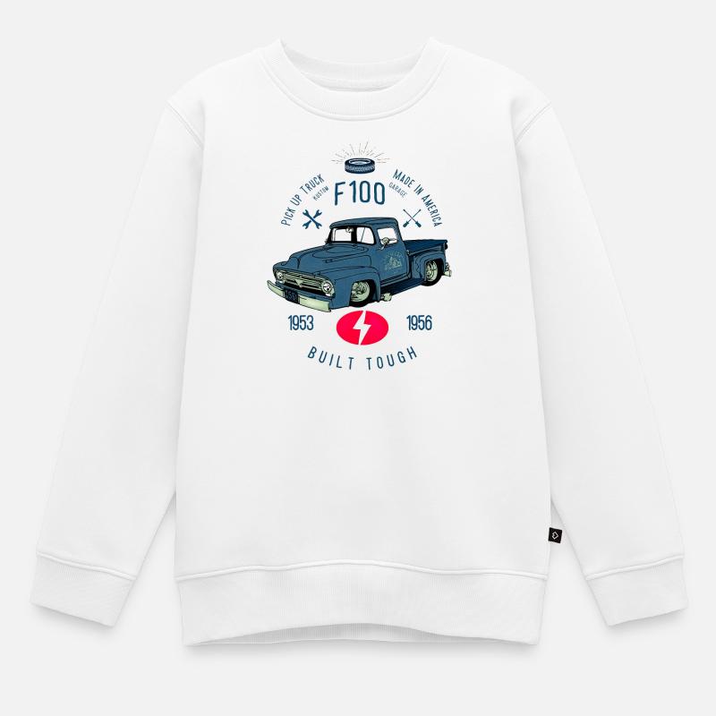 F100 Built Tough - Sweat Premium enfant bio - blanc