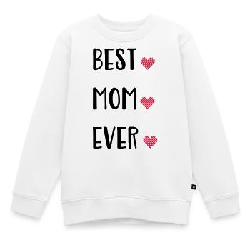 Mutter - Kinder Premium Organic Sweatshirt - Weiß - Vorne - AI Model Kid Male (0cm)