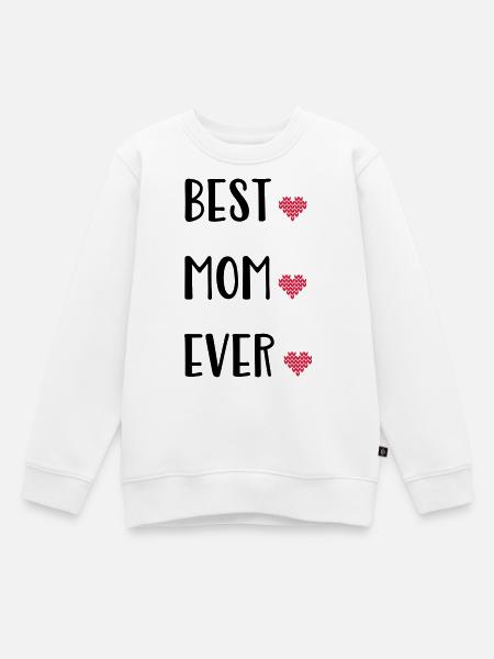 Mutter - Kinder Premium Organic Sweatshirt - Weiß