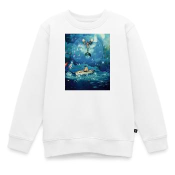 Magischer Ozean - Kinder Premium Organic Sweatshirt - Weiß - Vorne - AI Model Kid Male (0cm)