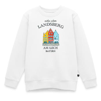 Landsberg, zeitlos schön, Bayern - Kinder Premium Organic Sweatshirt - Weiß - Vorne - AI Model Kid Male (0cm)