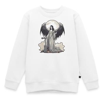 Dark Angel - Kinder Premium Organic Sweatshirt - Weiß - Vorne - AI Model Kid Male (0cm)