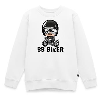 Baby biker, baby biker, baby biker - Kids Premium Organic Sweatshirt - white - Front - AI Model Kid Male (0cm)