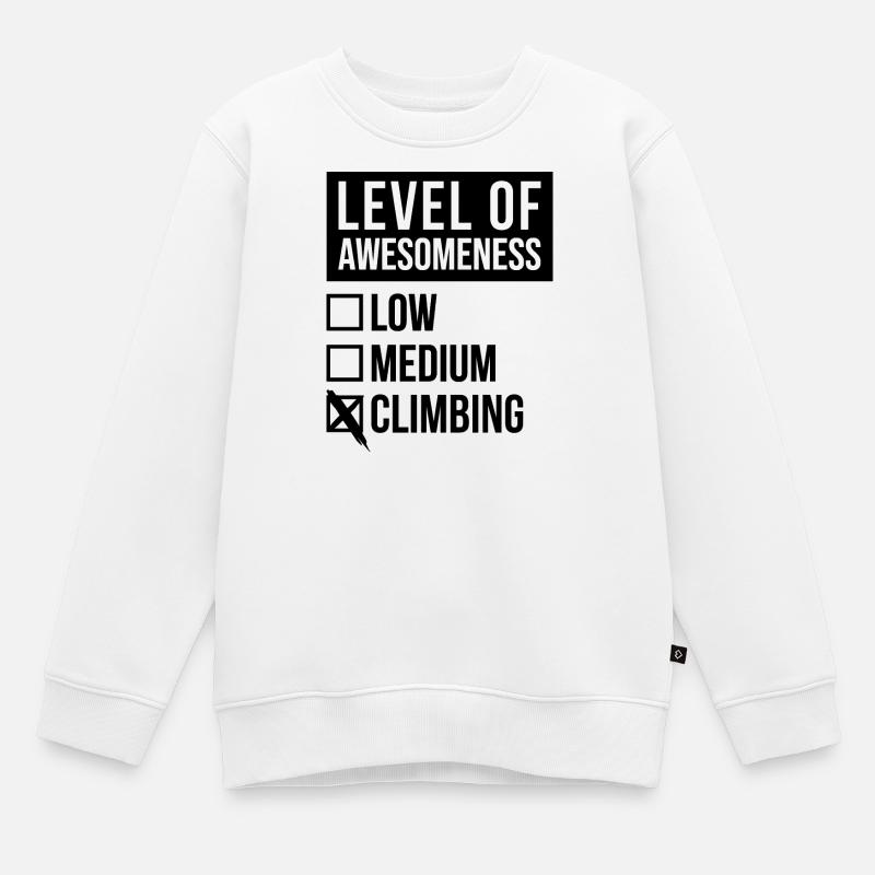 escalade - Sweat Premium enfant bio - blanc