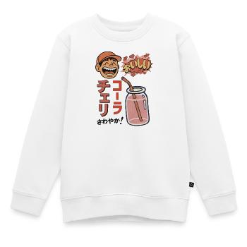 Cherry Cola Refreshing! - Kinder Premium Organic Sweatshirt - Weiß - Vorne - AI Model Kid Male (0cm)