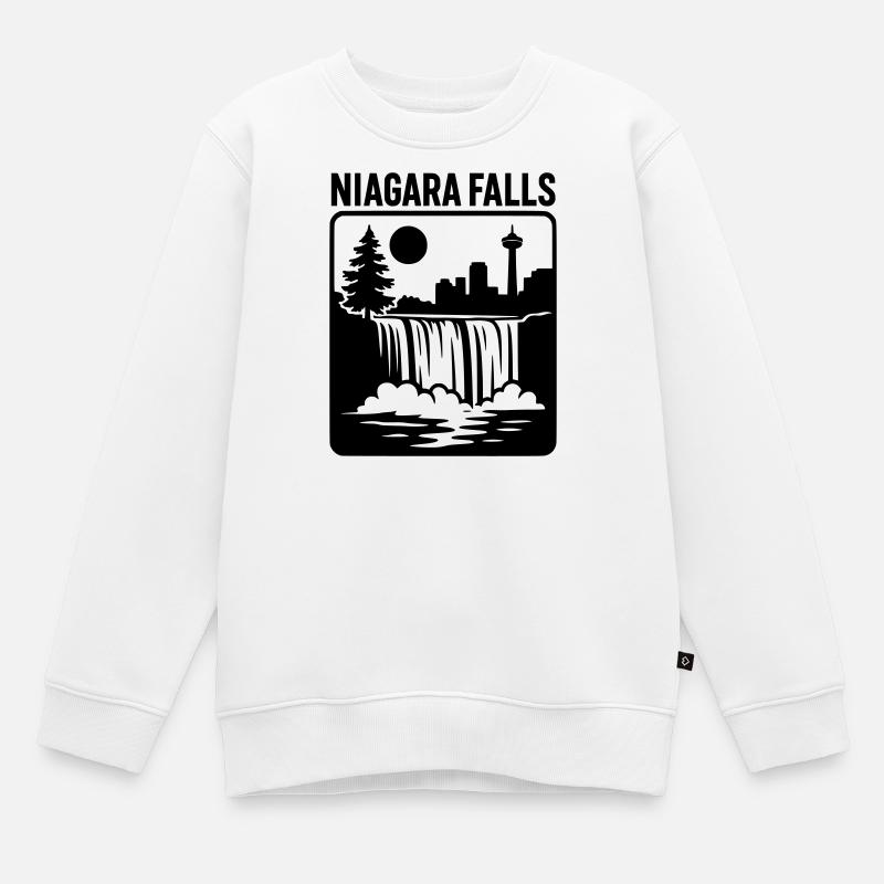 Niagara Falls Falls Canada Vacances Loisirs - Sweat Premium enfant bio - blanc