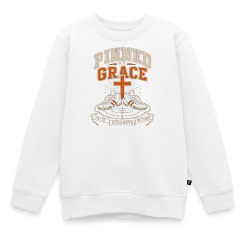 Pinned By Grace Christlicher Ringer Glaube - Kinder Premium Organic Sweatshirt - Weiß - Vorne - AI Model Kid Male (0cm)