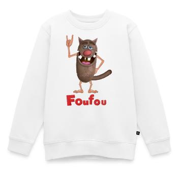 Foufou Superstar - Kinder Premium Organic Sweatshirt - Weiß - Vorne - AI Model Kid Male (0cm)