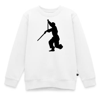 Sanchaku 3 Stück Nunchaku Kung Fu - Kinder Premium Organic Sweatshirt - Weiß - Vorne - AI Model Kid Male (0cm)