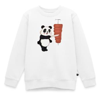 Doner Kebab Panda Kebab - Sweat Premium enfant bio - blanc - Devant - AI Model Kid Male (0cm)