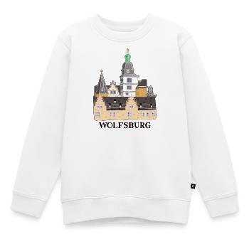 Wolfsburg, Château, Allemagne, Dessin à la main - Sweat Premium enfant bio - blanc - Devant - AI Model Kid Male (0cm)