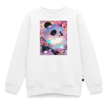 Photo de panda - Sweat Premium enfant bio - blanc - Devant - AI Model Kid Male (0cm)