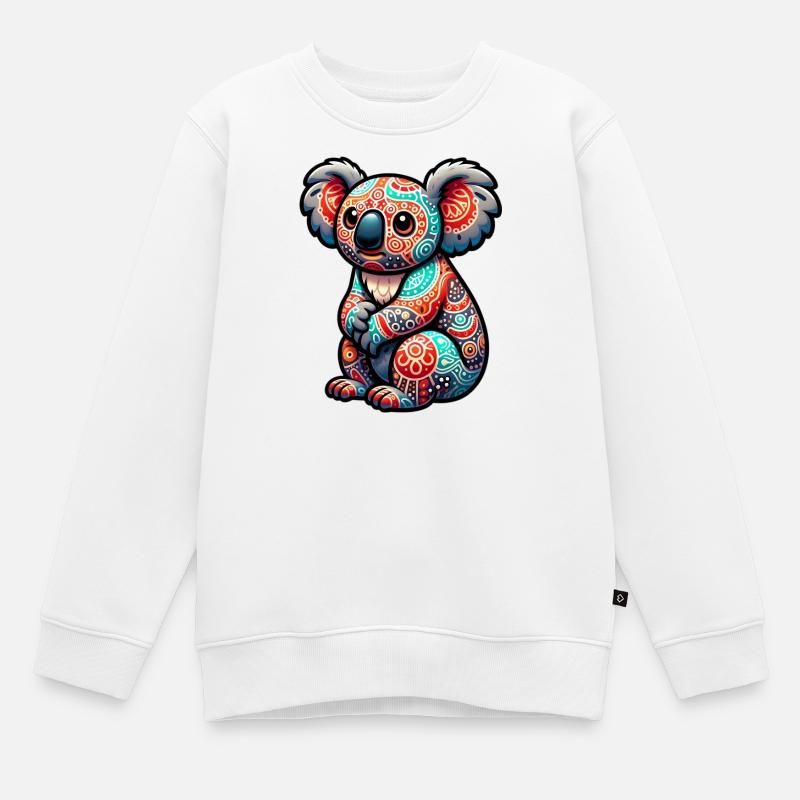 Koala - Sweat Premium enfant bio - blanc