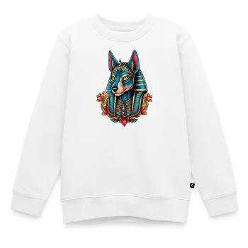Illustration par Anubis - Sweat Premium enfant bio - blanc - Devant - AI Model Kid Male (0cm)