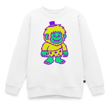 Guy with a hat - Kids Premium Organic Sweatshirt - white - Front - AI Model Kid Male (0cm)