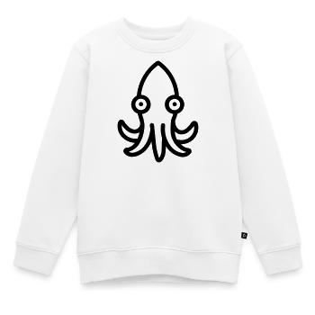 calmar - Sweat Premium enfant bio - blanc - Devant - AI Model Kid Male (0cm)