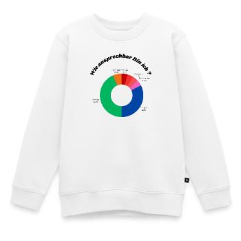 Motivations Diagramm - Kinder Premium Organic Sweatshirt - Weiß - Vorne - AI Model Kid Male (0cm)