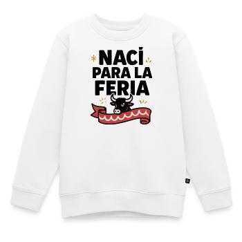 Naci para la feria - Kinder Premium Organic Sweatshirt - Weiß - Vorne - AI Model Kid Male (0cm)