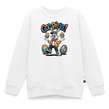 Lapin de Pâques dans un style coloré - Sweat Premium enfant bio - blanc - Devant - AI Model Kid Male (0cm)