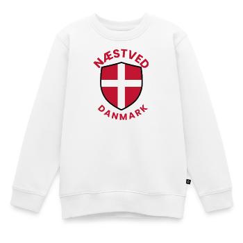 Bouclier du drapeau du Danemark de Nästved - Sweat Premium enfant bio - blanc - Devant - AI Model Kid Male (0cm)
