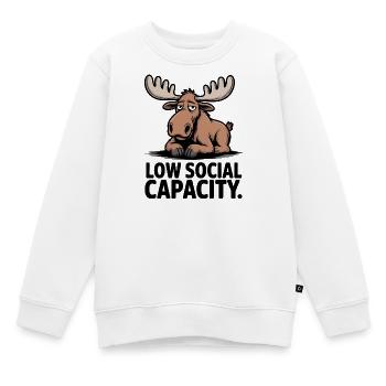 Orignal à faible capacité sociale - Sweat Premium enfant bio - blanc - Devant - AI Model Kid Male (0cm)