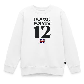 Douze Points Eurovision - Sweat Premium enfant bio - blanc - Devant - AI Model Kid Male (0cm)