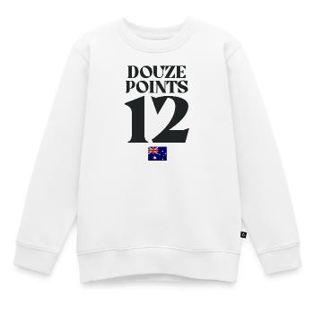 Douze Points Australie Eurovision - Sweat Premium enfant bio - blanc - Devant - AI Model Kid Male (0cm)