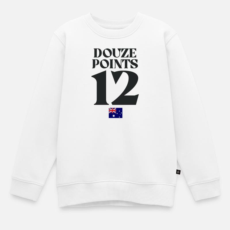 Douze Points Australie Eurovision - Sweat Premium enfant bio - blanc