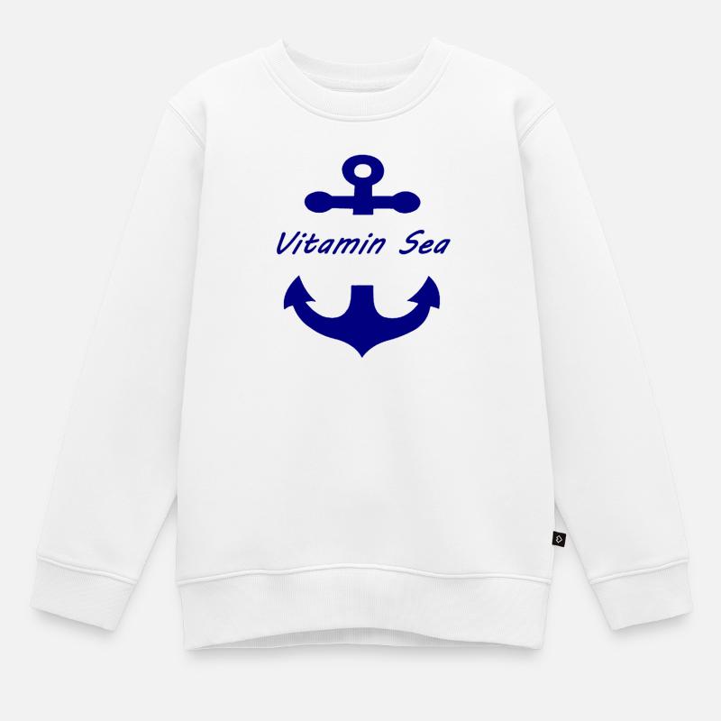 Vitamine-Mer - Sweat Premium enfant bio - blanc