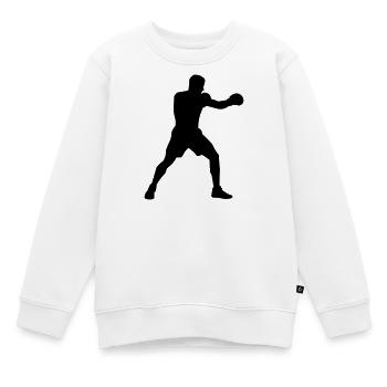 boxer - Kinder Premium Organic Sweatshirt - Weiß - Vorne - AI Model Kid Male (0cm)