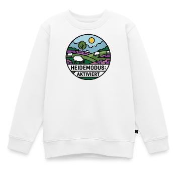 Lüneburger Heide Heidemodus Aktiviert  - Kinder Premium Organic Sweatshirt - Weiß - Vorne - AI Model Kid Male (0cm)