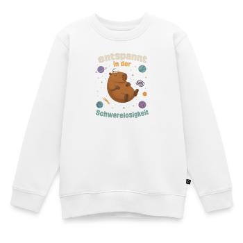 Weltraum Wasserschwein - Kinder Premium Organic Sweatshirt - Weiß - Vorne - AI Model Kid Male (0cm)