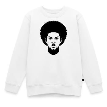 Afro-Mann - Kinder Premium Organic Sweatshirt - Weiß - Vorne - AI Model Kid Male (0cm)