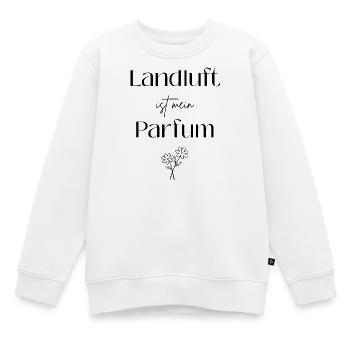 Landluft ist mein Parfum - Kinder Premium Organic Sweatshirt - Weiß - Vorne - AI Model Kid Male (0cm)