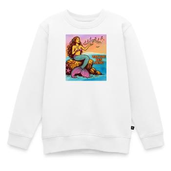 Meerjungfrauengesang - Kinder Premium Organic Sweatshirt - Weiß - Vorne - AI Model Kid Male (0cm)