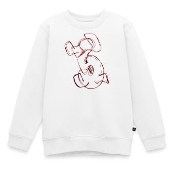 Favourite number 3 Three 3 - Kids Premium Organic Sweatshirt - white - Front - AI Model Kid Male (0cm)